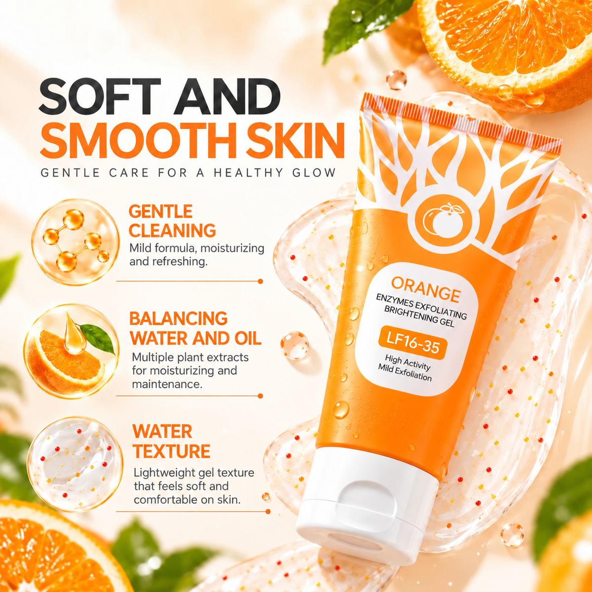 Orange Enzyme Exfoliating Brightening Gel