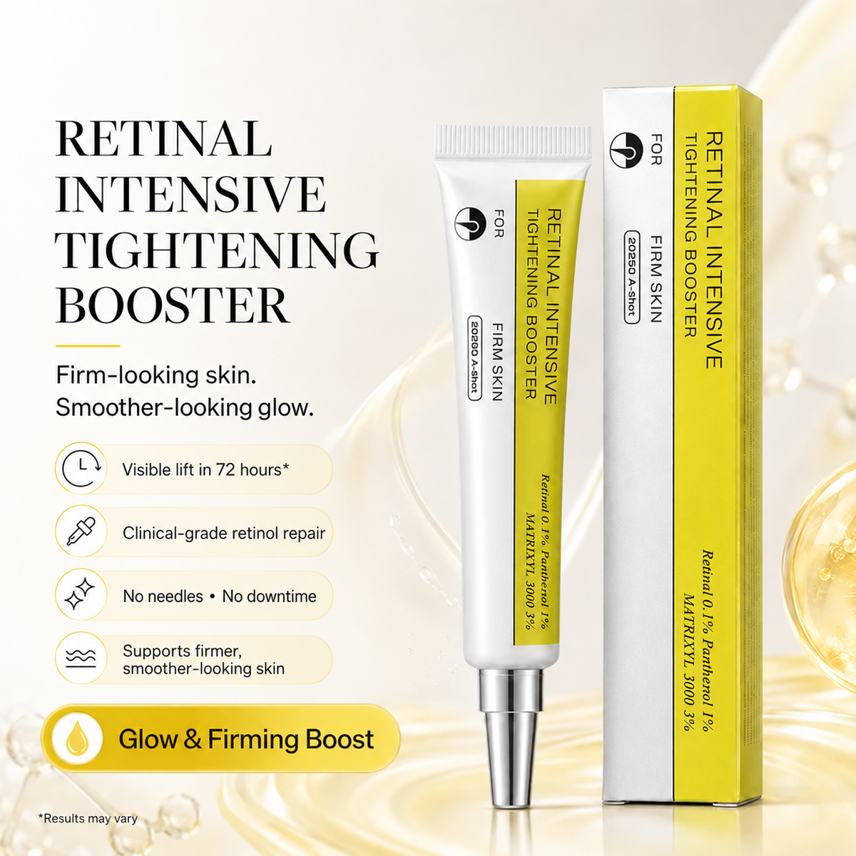 Retinol Eye Cream – Gentle Hydrating Retinol Serum for Fine Lines, Firmness & Smoother-Looking Skin